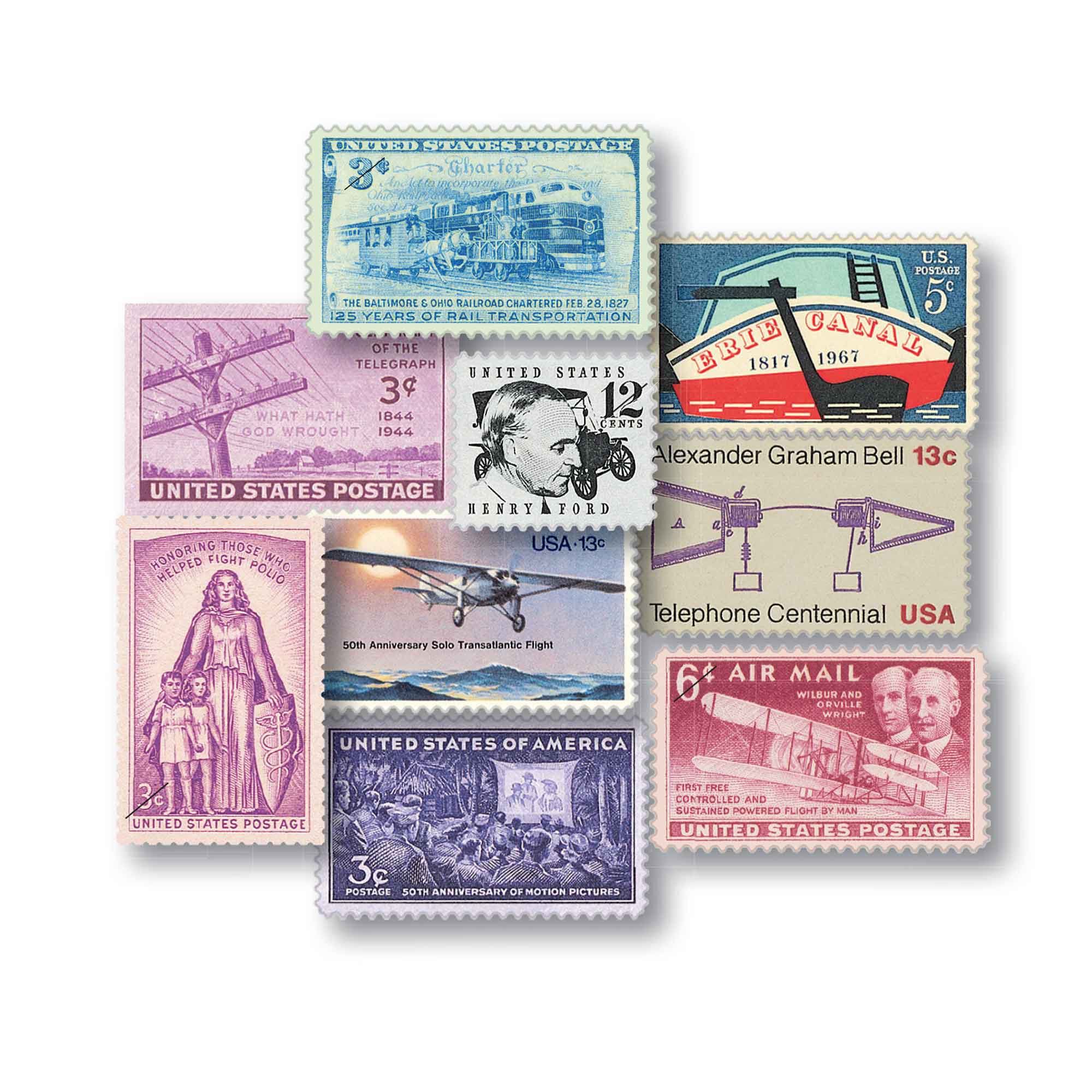 history of america stamp collection AHS c Stamps