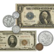 early 20th century coin and currency collection TWE a Main