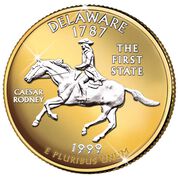 The Platinum  Gold Highlighted US State Quarters Collection AB2 1
