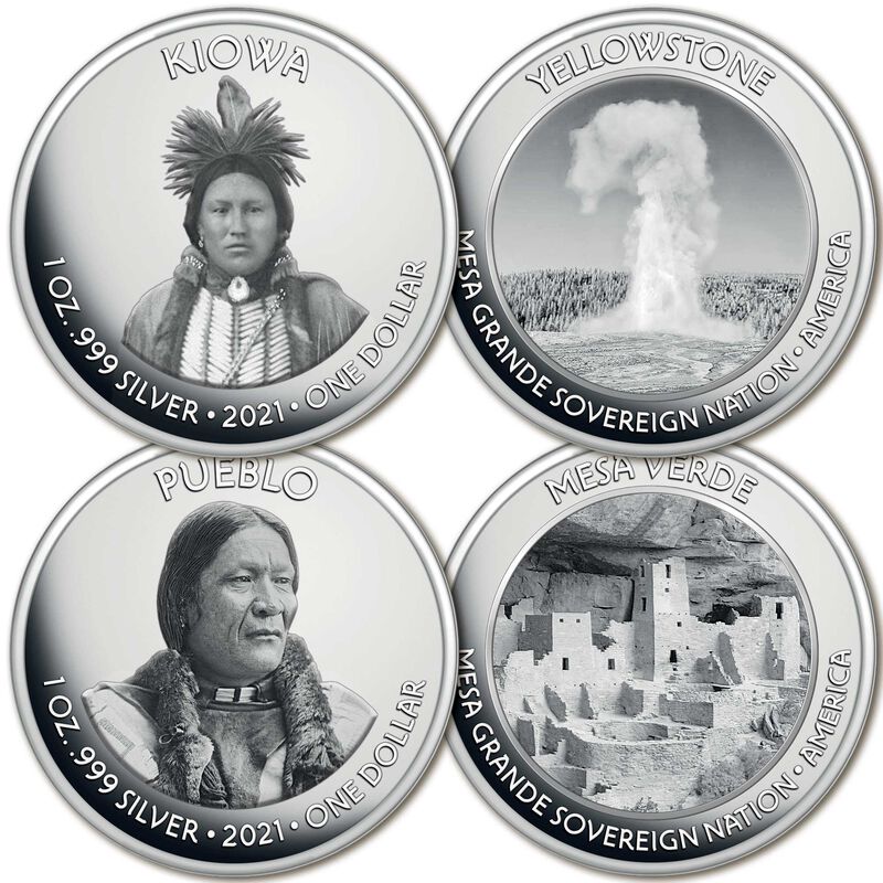 native american landmarks silver dollar collection NAN c Coins