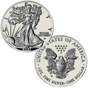 complete set of 2021 american eagle silver dollars EON a Main
