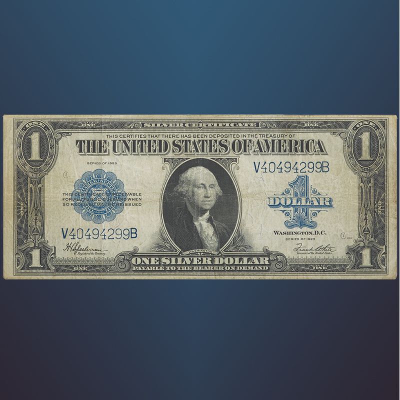 The Last Large-Size One-Dollar Silver Certificate