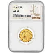 san francisco mint 5 dollar indian head gold coin GHS a Main