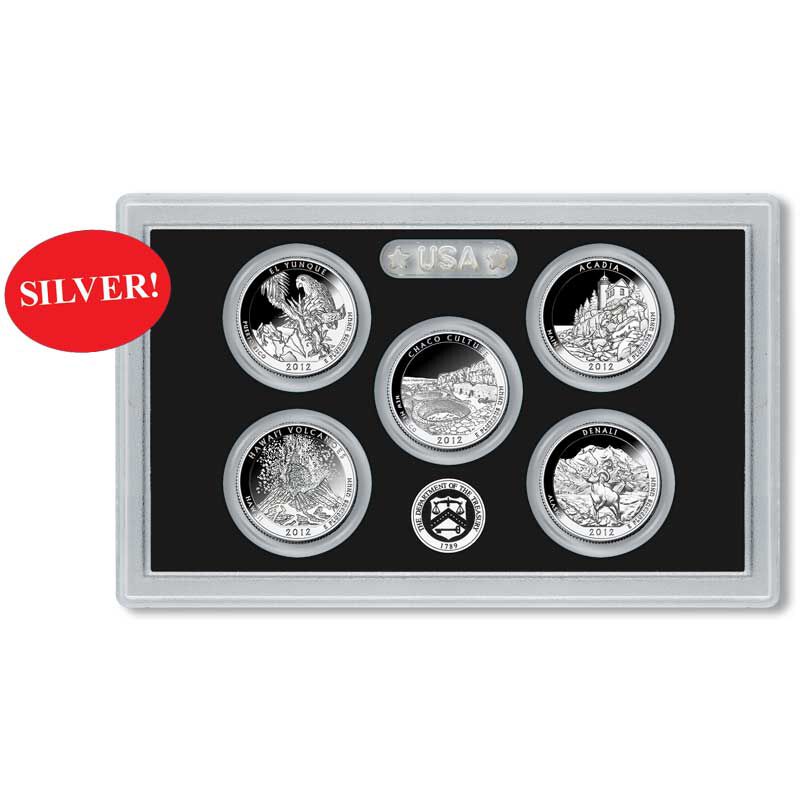The Complete US National Parks State Quarters Silver Proof Set Collection ASP 3