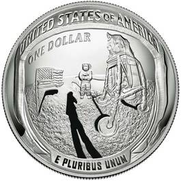 apollo 11 50th anniversary proof silver dollar CSP e Coin