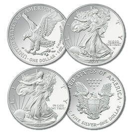 change of design set of uncirculated american eagle ONU b Coins