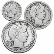 The Complete Mint Mark Set of Barber Silver Coins BMD 1