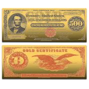 The Greatest US Currency 24kt Gold Note Collection CRG 2