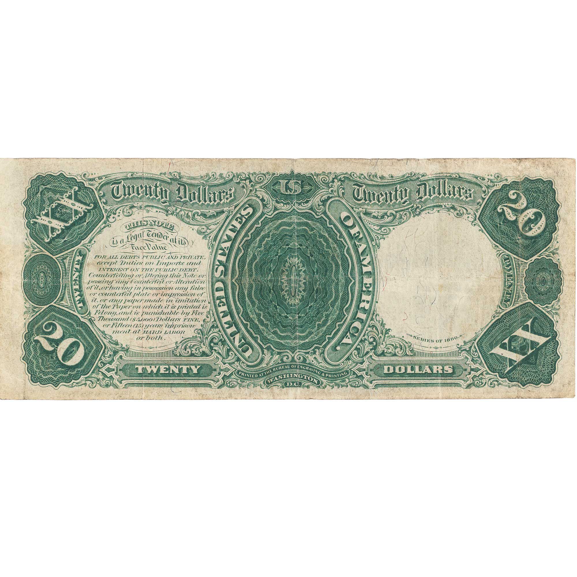 The Last $20 United States Note