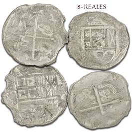 The 1622 Royal Treasure Silver Shipwreck Coins SSJ 1