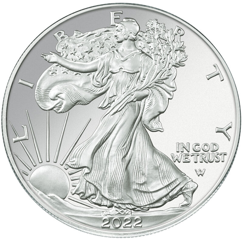 2022 uncirculated flying american eagle silver dollar U22 b Coin