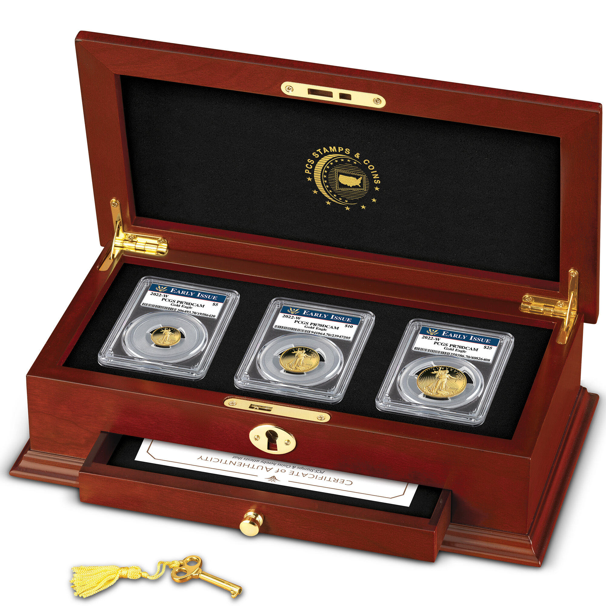 2022 gold american eagle proof coin set GF2 g Disp