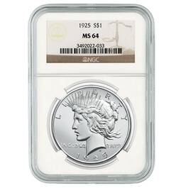 The Choice Uncirculated Peace Silver Dollar Collection PCM 4