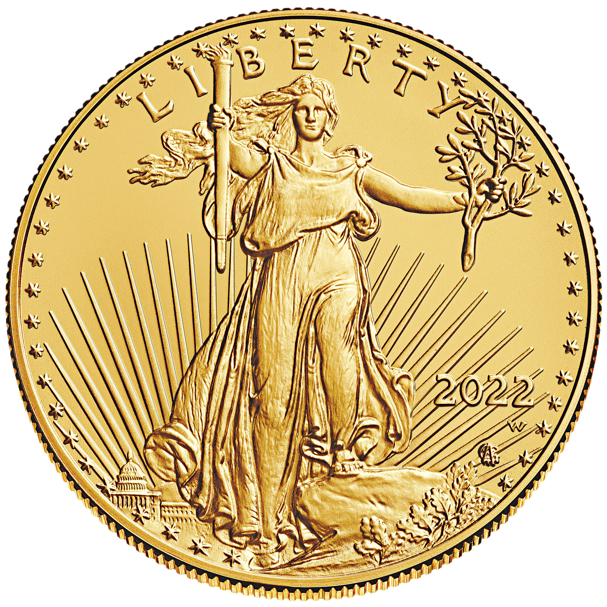 2022 early issue burnished american eagle gold coin GB2 c Coin