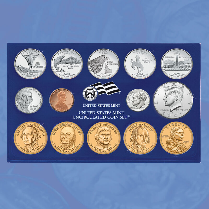 1985 United States P-D-S Mint Uncirculated Coin Set 10 Coins FREE SHIPPING 