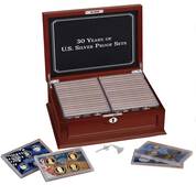 30 years of us silver proof sets SVP b Chest