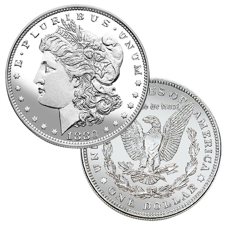 Morgan Silver Dollar Coin (1878-1904, VG+)