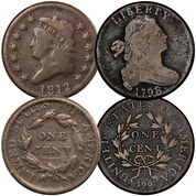 The Last Large US One Cent Coins LOC 1