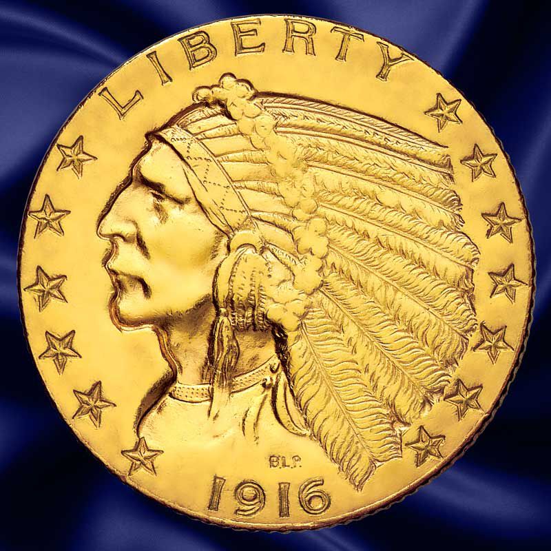 The Indian Head Half Eagle Gold Coin Collection GH5 2