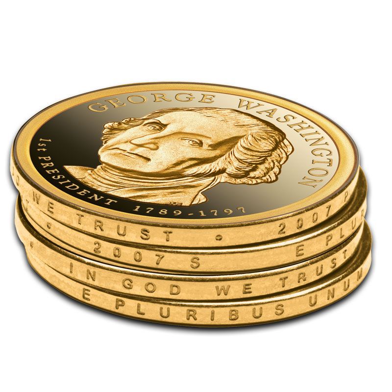 Free Slipcase Intercept Shield Coin Album For US Presidential Dollars w/Proofs 