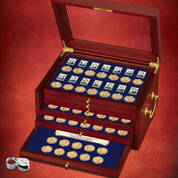 Display Chest Designed to Hold 78 Presidential Dollars and 39 Stamps 162 1
