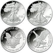 proof american eagle 2021 silver dollar set ECD a Main