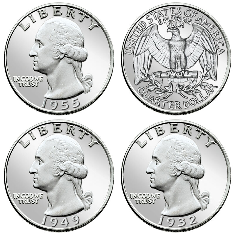The uncirculated washington silver quarters collection
