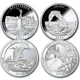 The US National Parks Coin Collection AQA 3