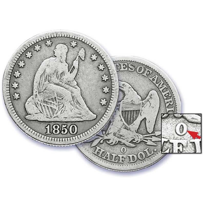 The New Orleans Mint Seated Liberty Coin Collection SLM 2