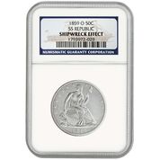 new orleans mint shipwreck silver coin SWO c Holder