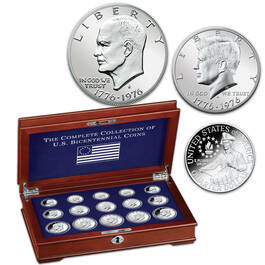 the complete collection of u.s. bicentennial coins B76 a Main
