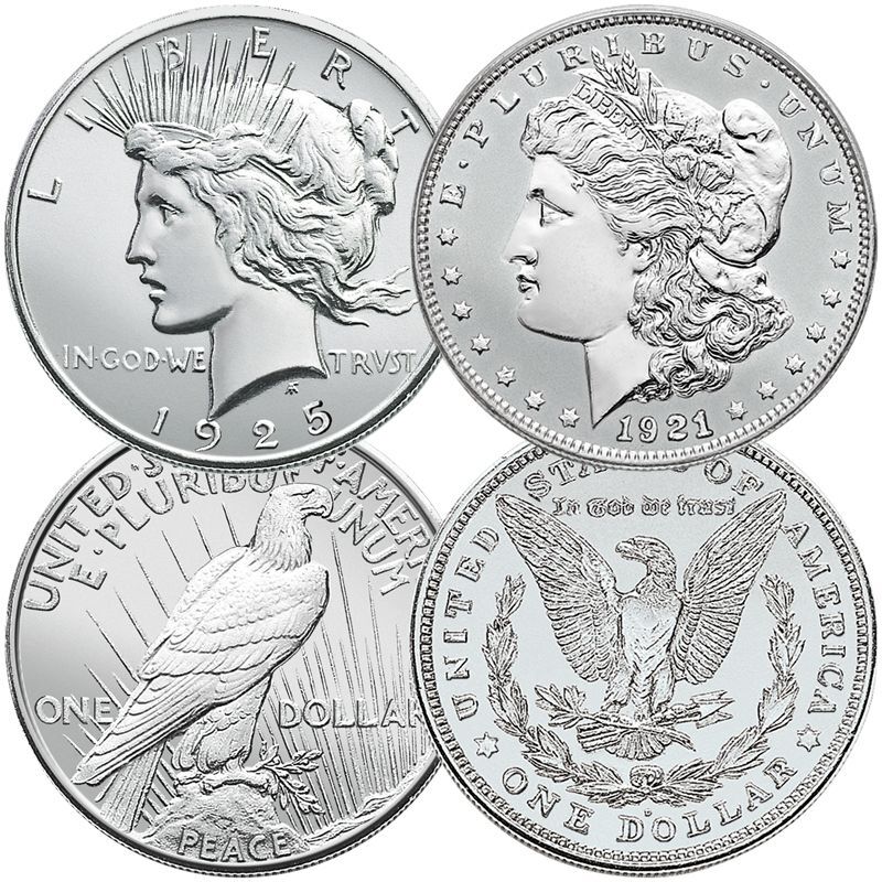 Brilliant Uncirculated US Silver Dollars USD 1