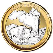 The Platinum  Gold Highlighted US State Quarters Collection AB2 2