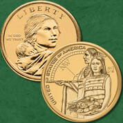 The Complete Uncirculated Collection of Sacagawea Dollars NSP 2