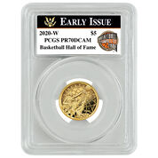The Basketball Hall of Fame Proof Gold Coin GBE 3