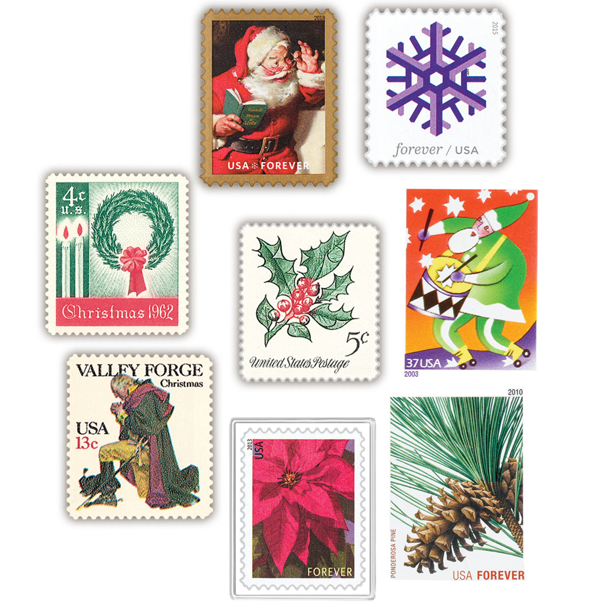 christmas stamps of america CHS b Stamps