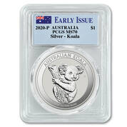2020 early issue australian silver dollar set A20 c Slab