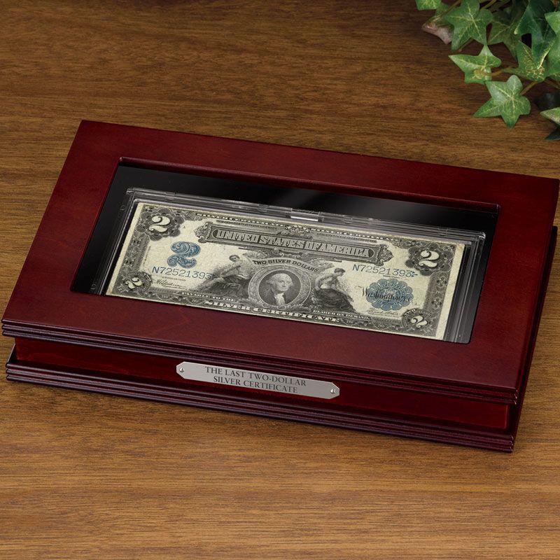 <GOLD1800's Series $2 SILVER CERTIFICATE Banknote Rep*US SELLERi 