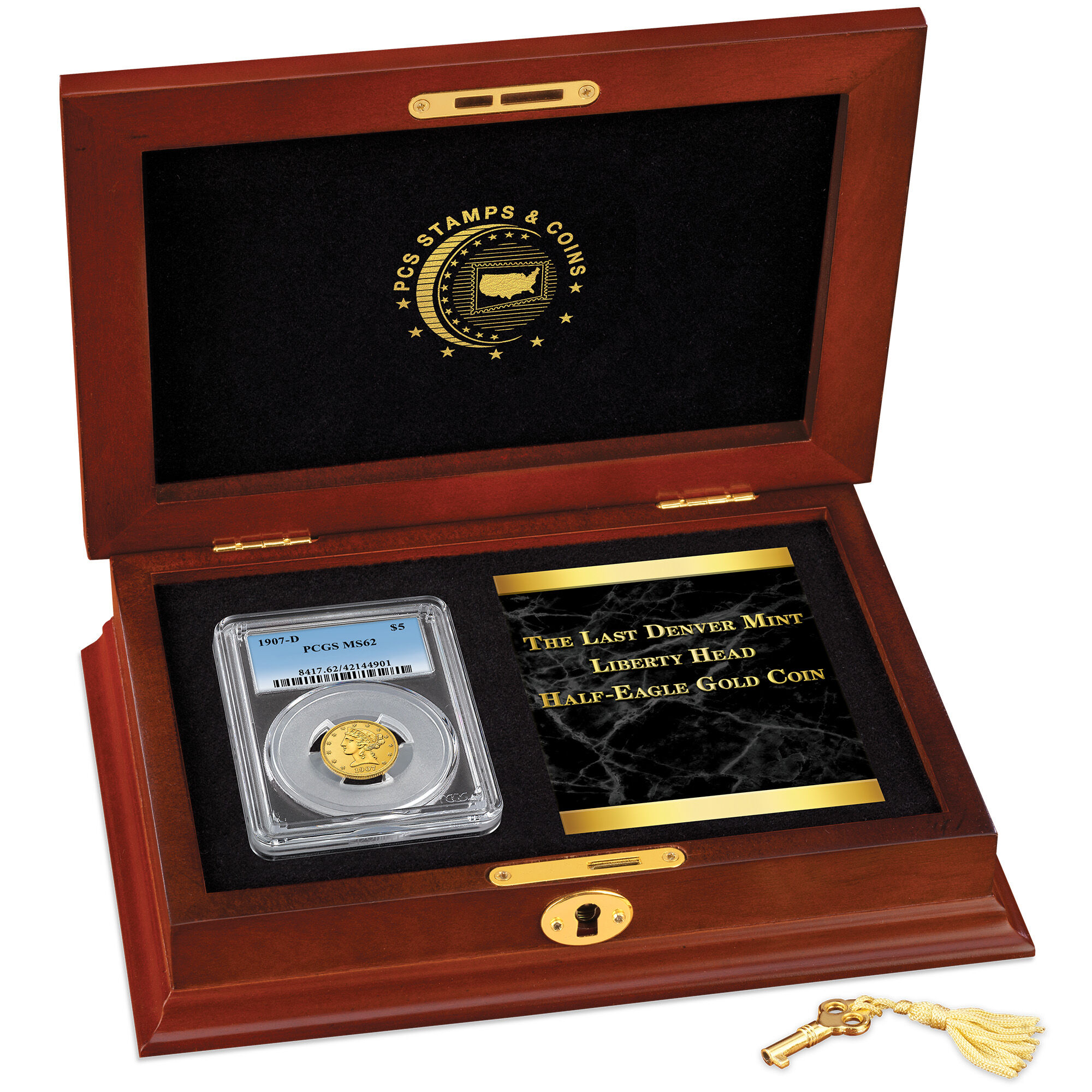 last denver mint liberty head half eagle gold coin GFD g Disp