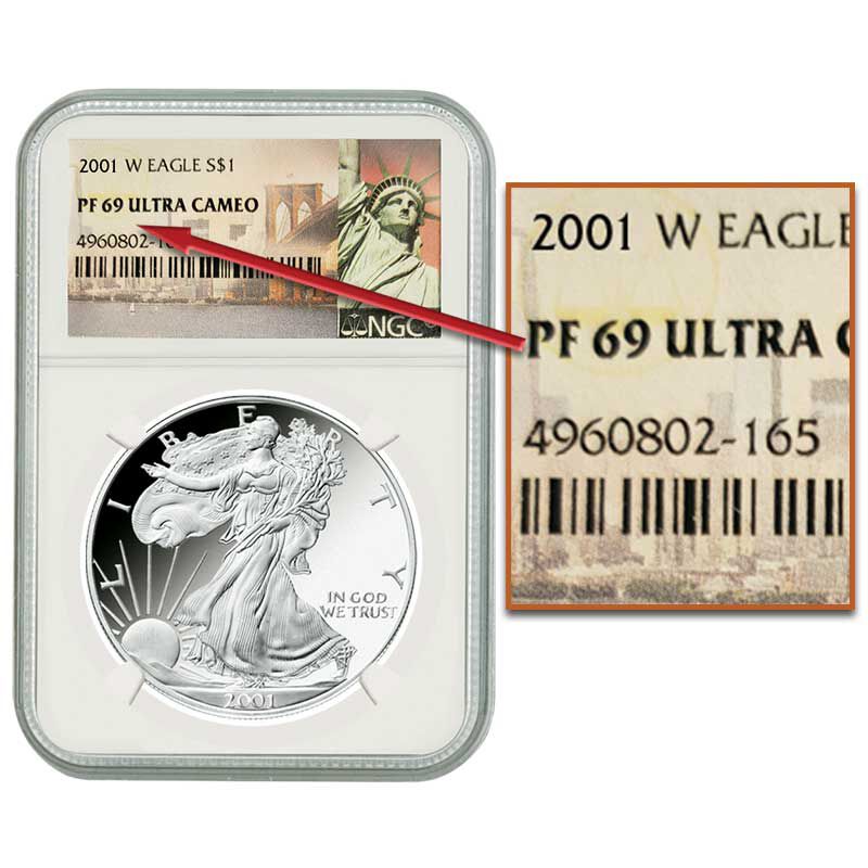 The West Point Mint Proof American Eagle Silver Dollars P69 3