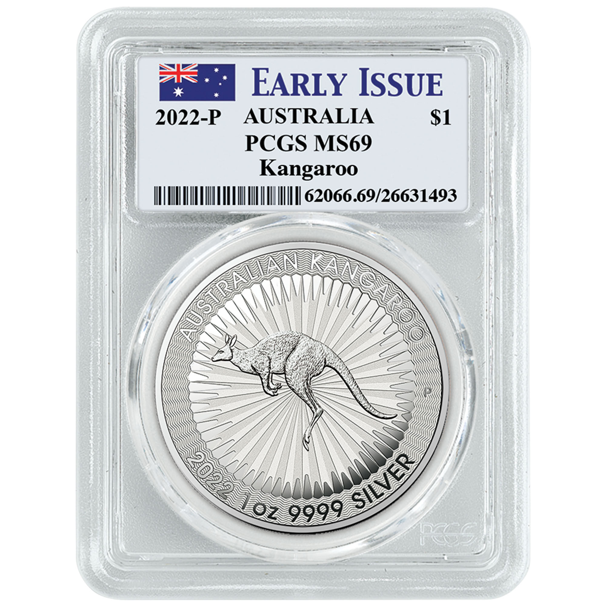 2022 early issue australian silver dollar A22 a Main