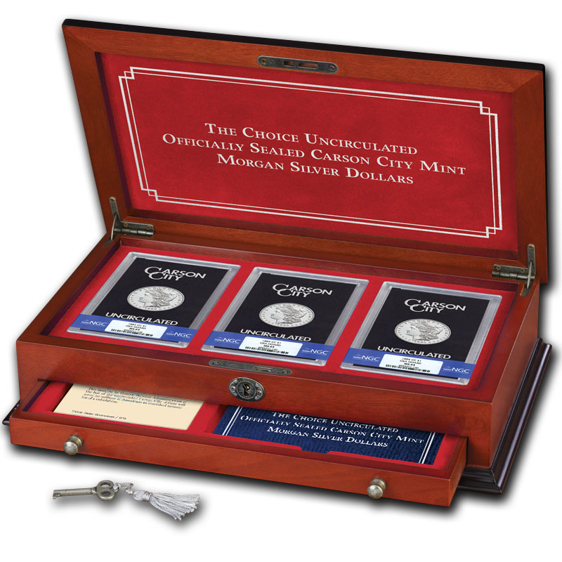 The Choice Uncirculated Officially Sealed Carson City Mint Morgan Silver Dollars G64 1