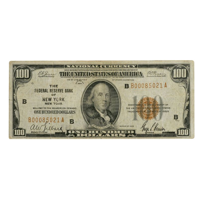 Depression Era High Value US Currency HDN 1