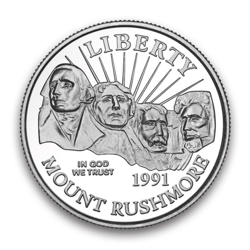 The Complete Set of Mount Rushmore Commemorative Coins MTR 1