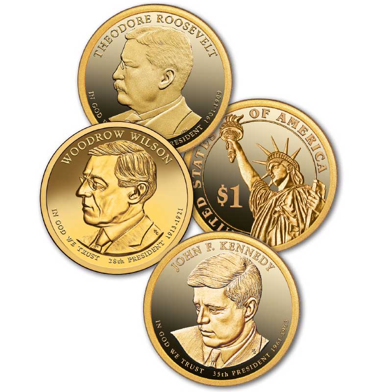 The US Presidential Dollar Coin Collection PPS 1