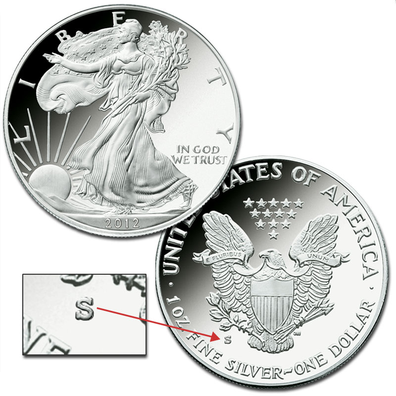 The San Francisco American Eagle Silver Dollar Proof Set ESP 1