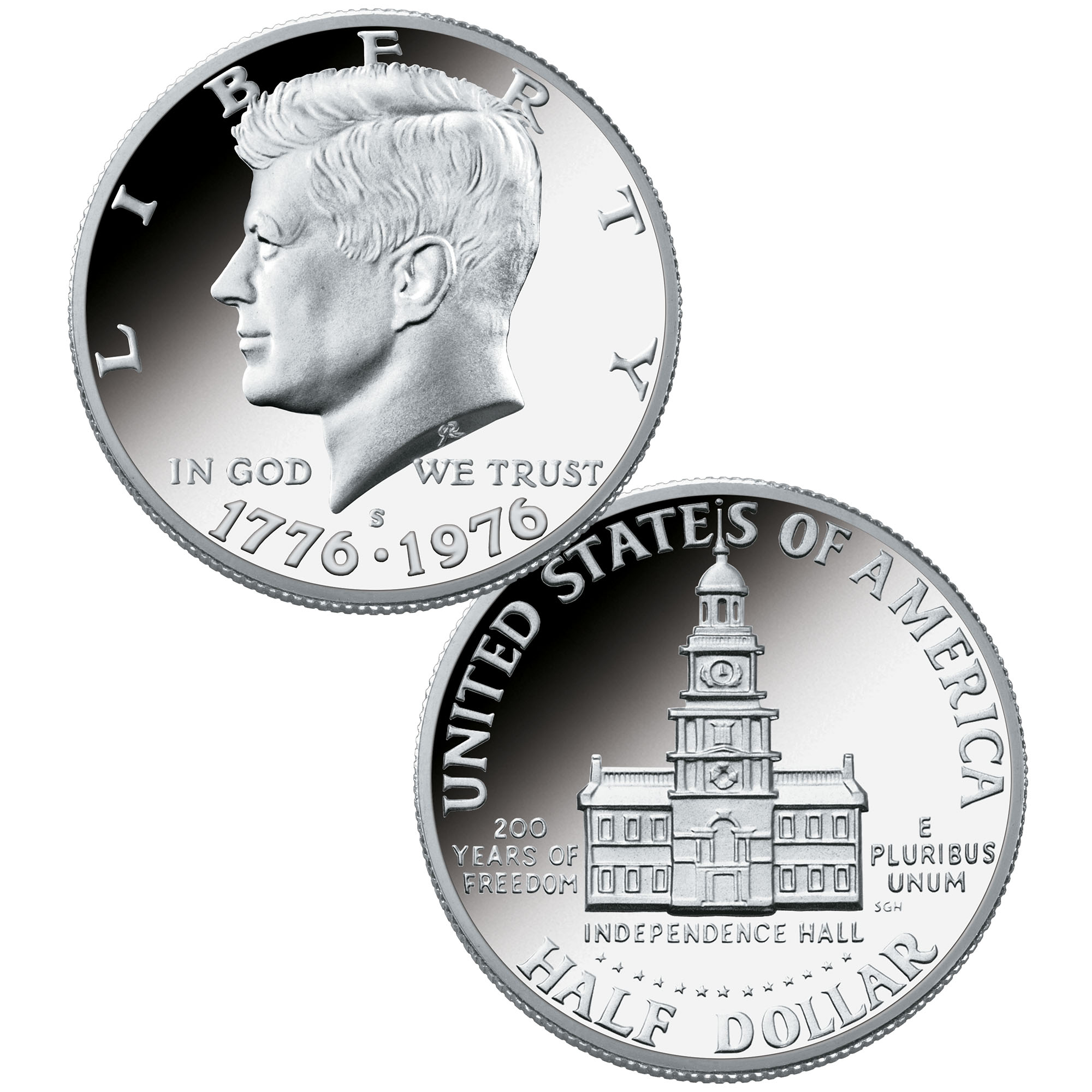 9-Coin Complete Set WORLD WAR II INFANTRY WEAPONS JFK Kennedy Half Dollar U.S