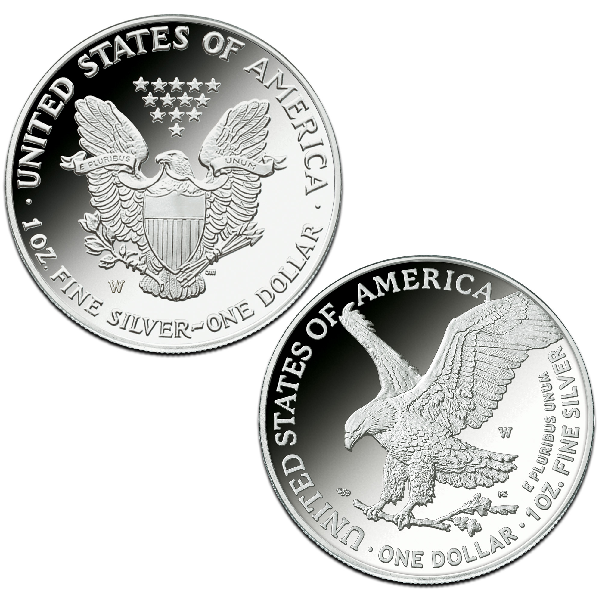 American Eagle Silver Dollars PCS Stamps & Coins