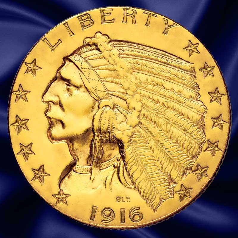 The Indian Head Half Eagle Gold Coin Collection GH5 1