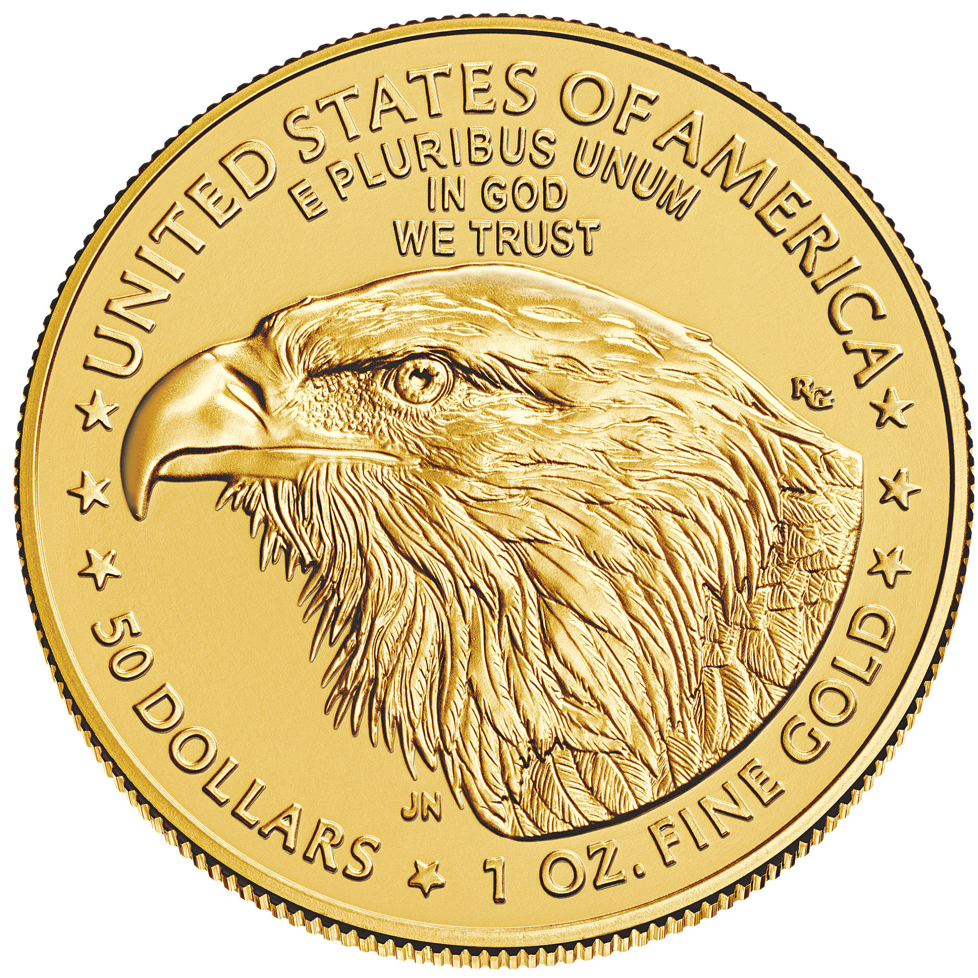 first eagle head burnished american eagle gold coin GNB a Main